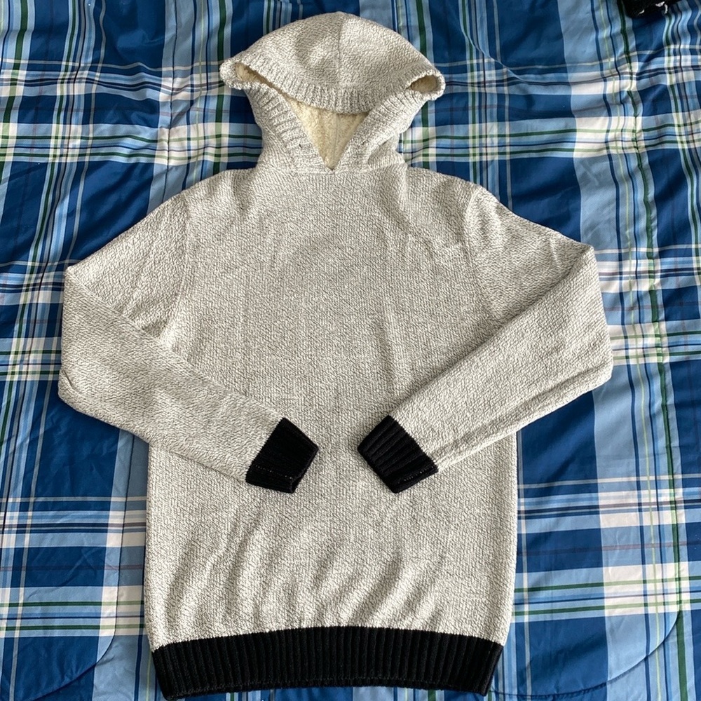 Kian D silver and black pullover hoodie